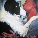 "Mans best freind " - Acrylic on canvas